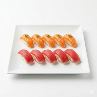 Nigiri De Salmón Y Atún (10 Uds.)