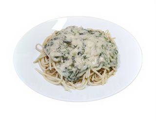 Spaghetti Szpinakowe małe 400g + tarty ser