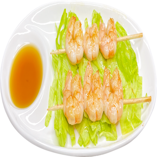 94. Brochetas De Gambas (3 Pzs.)