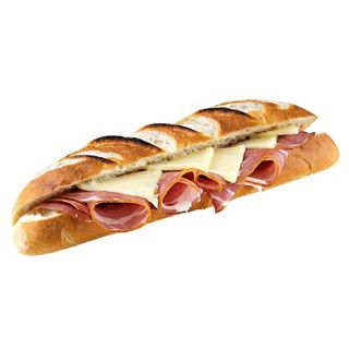 Bocadillo De Jamón Serrano Y Queso Pan Viena