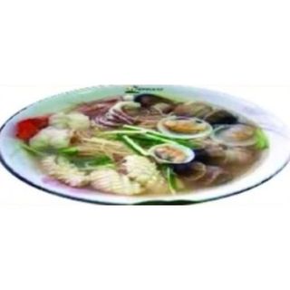 Tallarines Con Sopa Y Marisco