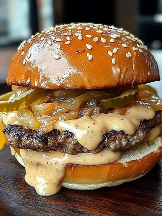 Single Smashed Burger