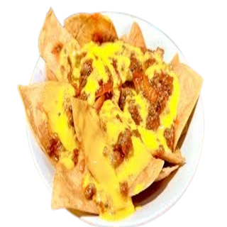 nacho con carne y queso