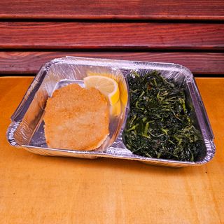 BOX cotoletta panata di pollo e cicoria