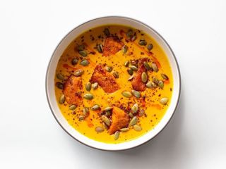 Гарбузовий крем-суп на кокосових вершках