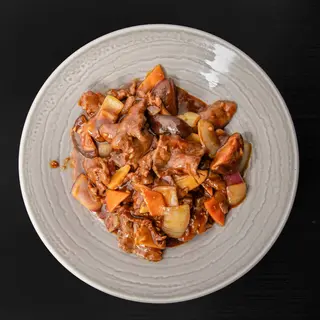 ternera con salsa de ostras