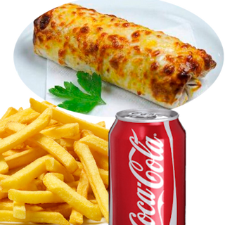 Menú rollo kebab gratinado