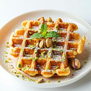 Waffle al pistacchio
