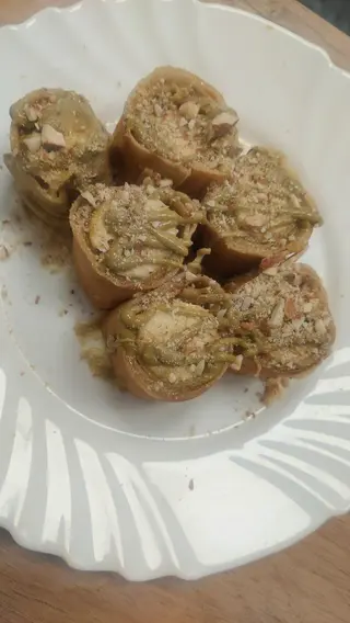 Sushi palačinka pistacija krem i banana