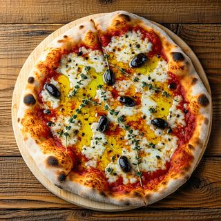 Pizza pane pe vatră