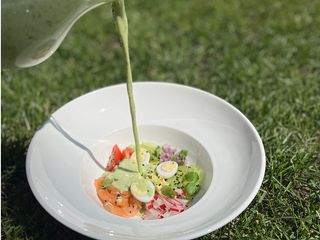 Окрошка з лососем (350г)