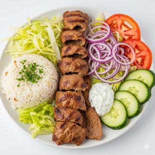 Piatto doner kebab - con riso