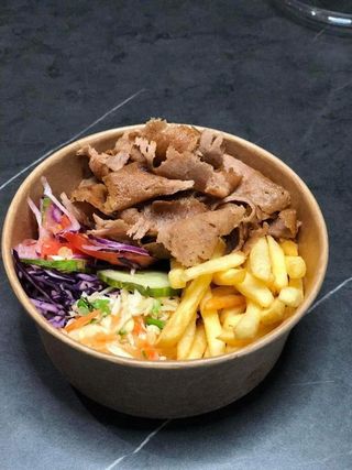 Kebab Doner Box samo mięso- Średni