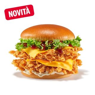 Double Basic Crispy BBQ Burger