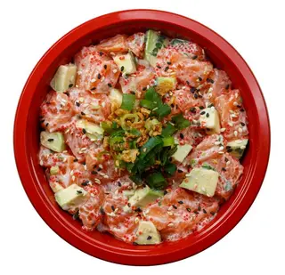 Salmon chirashi bowl