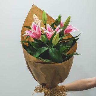 Ramo liliums rosas (S)