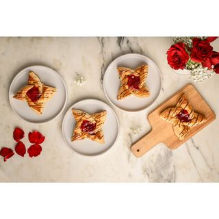 Raspberry chocolate danish