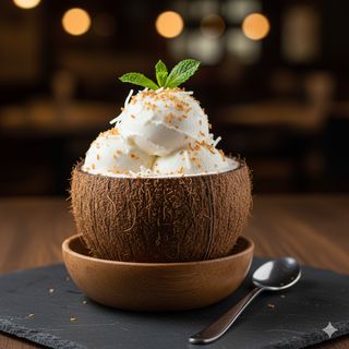 Gelato cocco ripieno