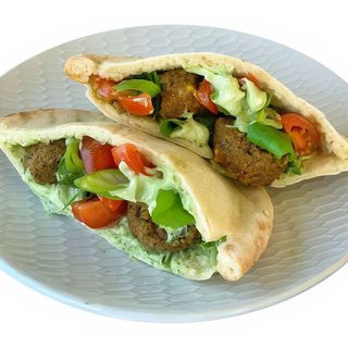 Pita con falafel