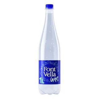 Agua Mineral con Gas Font Vella Botella 1 L.