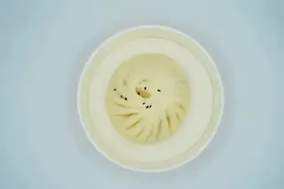 9. Baozi con carne di maiale - 1 pezzo
