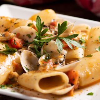 Pacchero ai frutti di mare