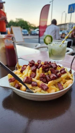 Fritas c/Bacon e Cheddar