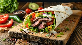 Kebab lawasz tortilla