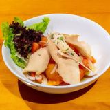 Ensalada de tomate, cebolleta