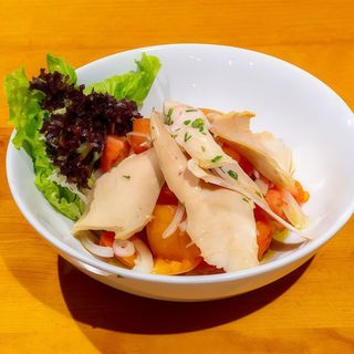 Ensalada de tomate, cebolleta