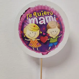 Cartel "Te quiero mami"
