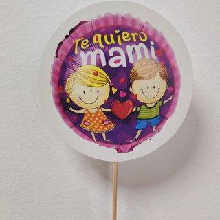 Cartel "Te quiero mami"