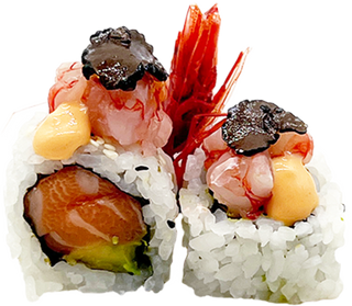 148 Gambas rojas trufas roll