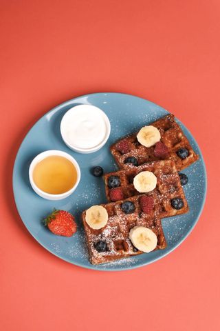 Завтрак Cottage cheese waffles