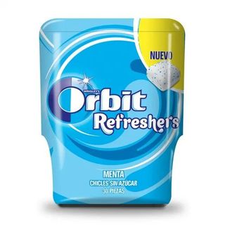 Chicles Sin Azucar Sabor Menta Refreshers Orbit Bote 30 Uds. 67 Gr.