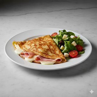 Crepe Jamón Dulce Con Queso