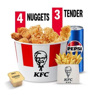 Menu Bucket 4 Nuggets + 3 Tender Crispy + 1 Salsa