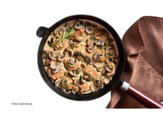 ternera con champiñones