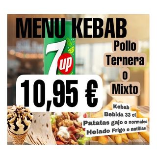 Menú Kebab