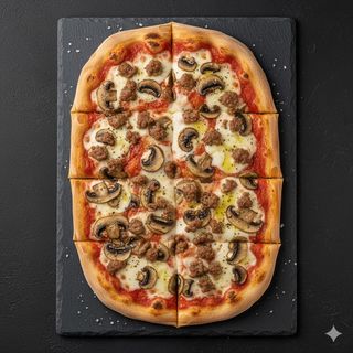 Salsiccia e funghi a teglia 6 pezzi