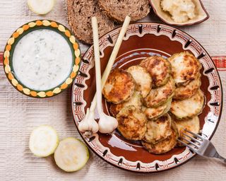 Тиквички с кисело мляко (200г)