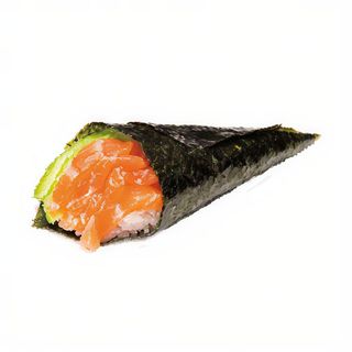 Temaki de salmón y aguacate (1 ud.)