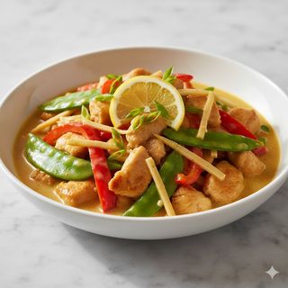 Salteado Con Leche De Coco Y Limón Grass