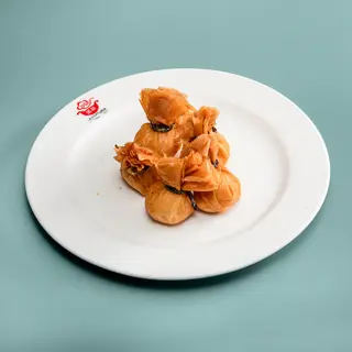 Saccottino di sfoglia con gamberi e verdure