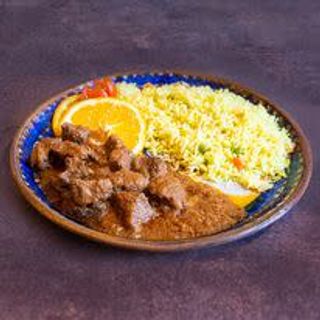 Riso mex e manzo con verdure