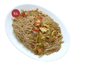 Spaghete chinezesti din soia cu legume