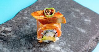 Ebiten e Foie Gras Roll