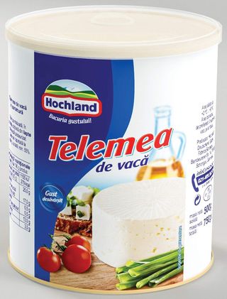 Hochland telemea de vaca in saramura cutie 500 g