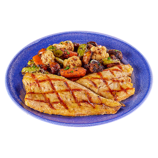 ЛАВРАК ФИЛЕ С ПЕЧЕНИ ЗЕЛЕНЧУЦИ