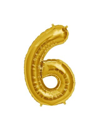 Balon cifra 6 cu heliu 